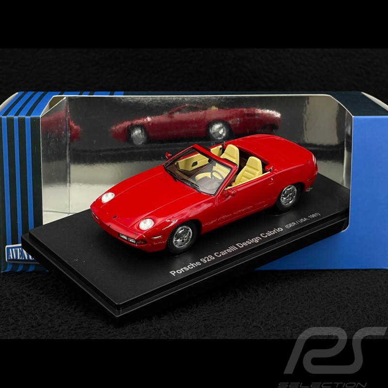Porsche 928 S4 Cabriolet Carelli Design 1987 Rouge 1/43 AUTOCULT ATC60107