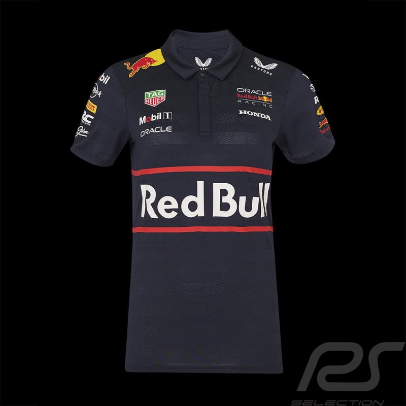 Red Bull Racing F1 Team Polo Shirt Collection Replica Night Sky TF9865-020 - Women's