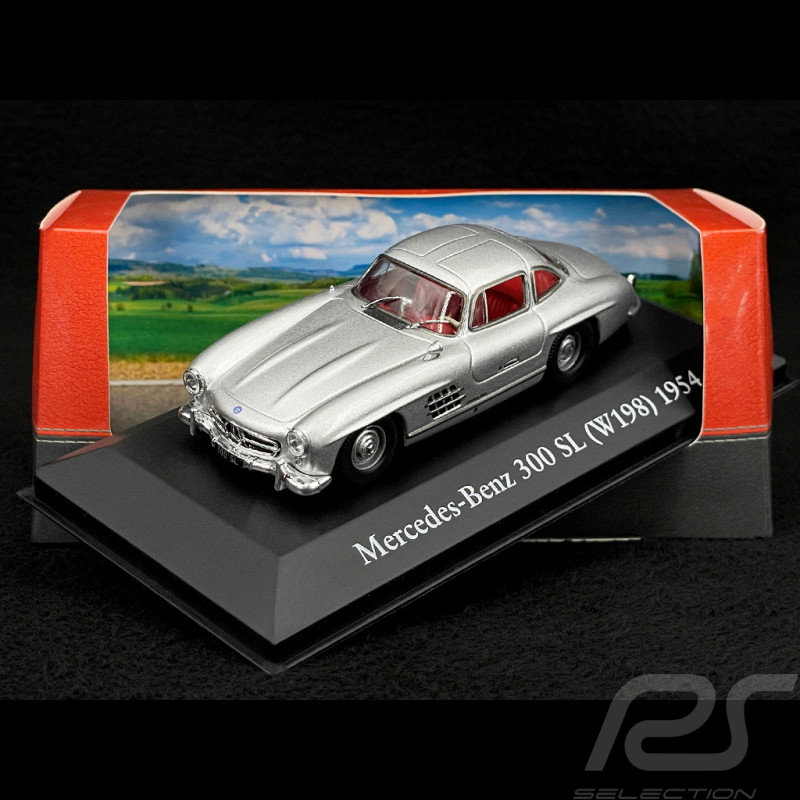 Mercedes 300 SL W198 1954 Gris Argent Métallisé 1/43 Atlas Collection 10101Diver300SL