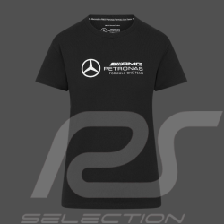 T-shirt Mercedes Pas Cher AMG Petronas F1 Team Hamilton / Russell / Antonelli Noir 701227045-001 - femme