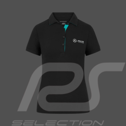 Mercedes Poloshirt Low Cost AMG Petronas F1 Team Hamilton / Russell / Antonelli Black 701227044-001 - women