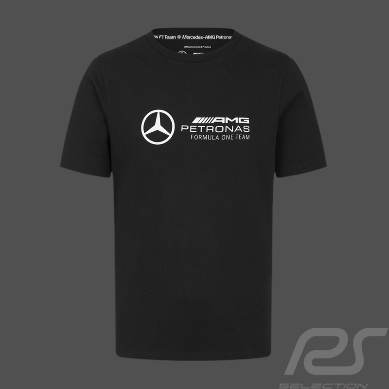 T-shirt Mercedes Pas Cher AMG Petronas F1 Team Russell Noir 701227037-001 - homme
