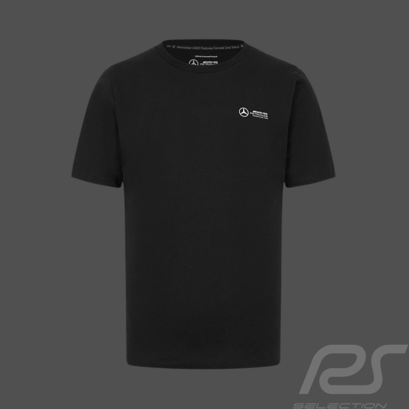 T-shirt Mercedes Pas Cher AMG Petronas F1 Team Hamilton / Russell / Antonelli Noir 701227039-001 - homme