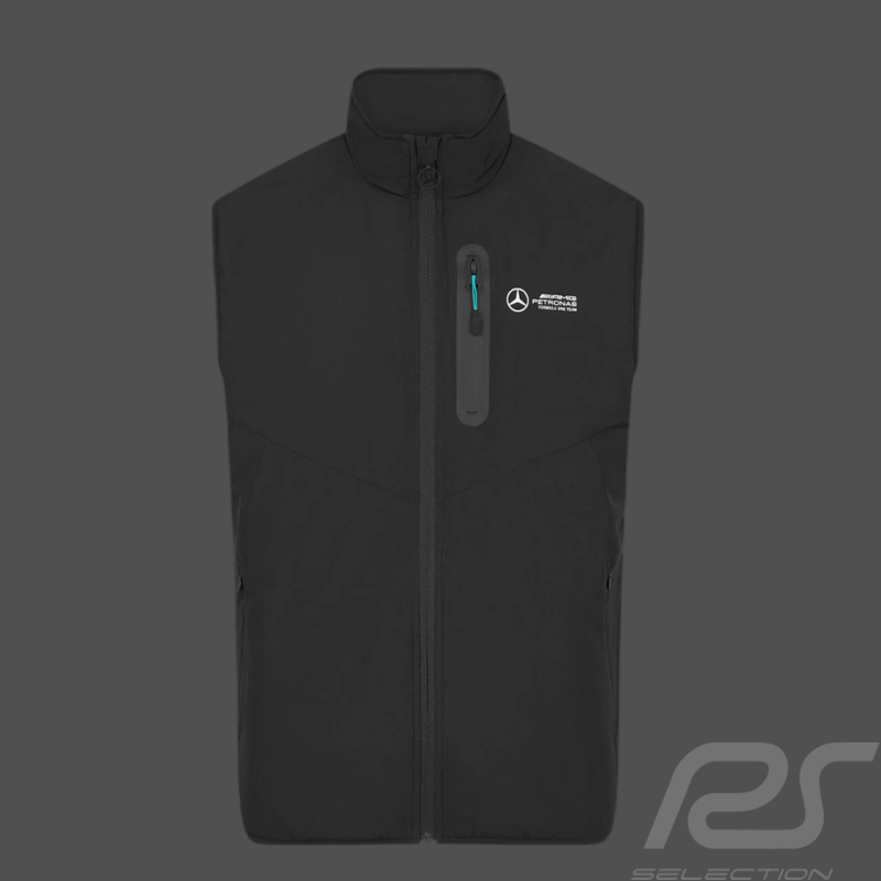 Veste Mercedes Pas Cher AMG Petronas Sans Manches F1 Team Hamilton / Russell / Antonelli Noir 701227030-001 - homme