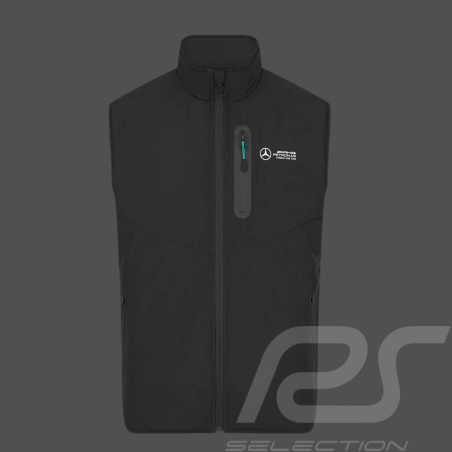 Mercedes Jacke Günstige AMG Petronas Ärmellose Jacke F1 Team Hamilton / Russell / Antonelli Schwarz 701227030-001 - herren