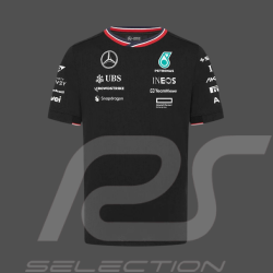 T-shirt Mercedes pas cher AMG Petronas Tommy Hilfiger Noir – 701227950-002