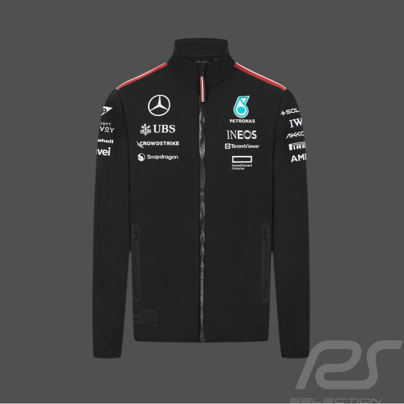 Günstige Mercedes Jacke AMG Petronas Tommy Hilfiger Schwarz – 701227952-001