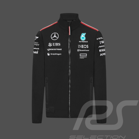 Günstige Mercedes Jacke AMG Petronas Tommy Hilfiger Schwarz – 701227952-001