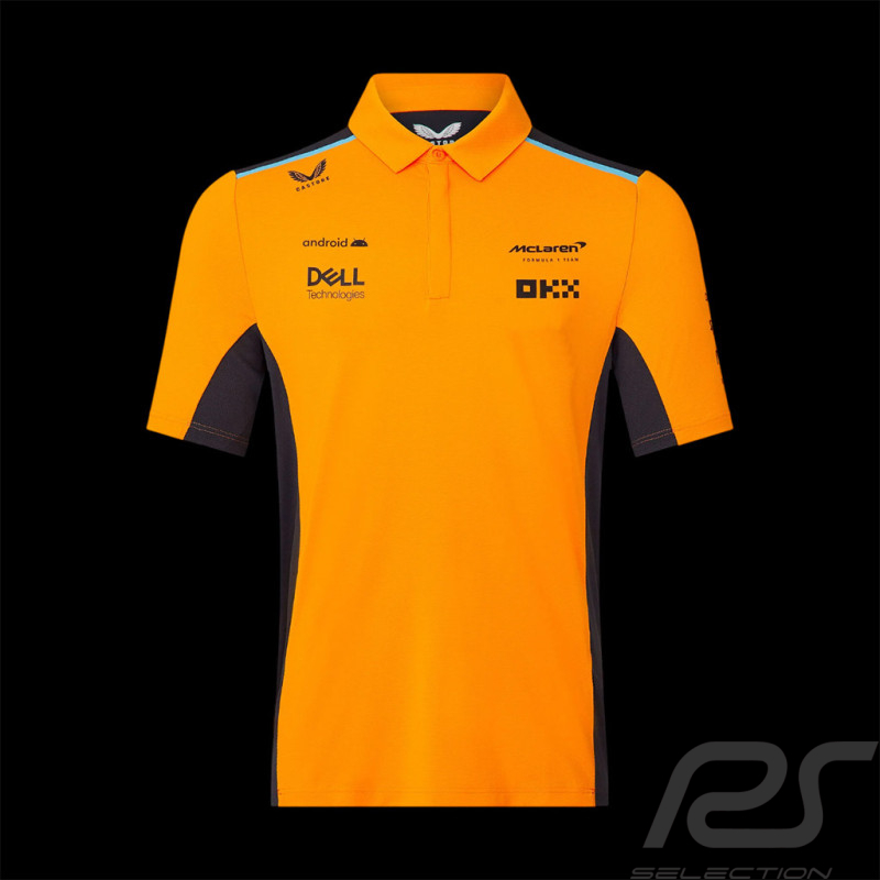 McLaren F1 Team Poloshirt Norris Piastri Orange Papaya / Phantom TM2610 - Herren