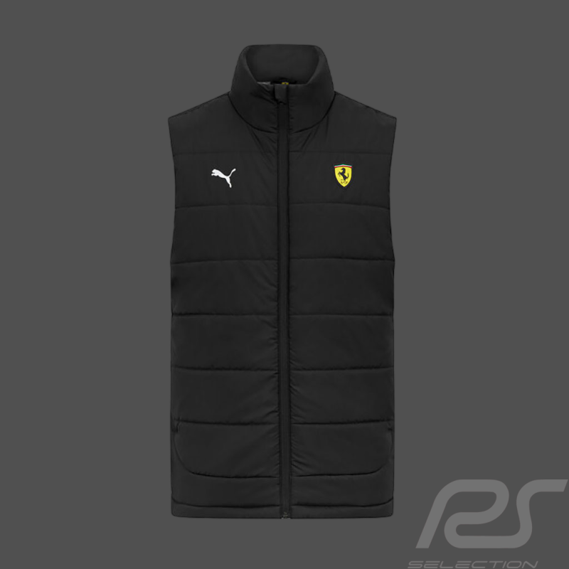 Ferrari Jacket F1 Team Puma Sleeveless Quilted Leclerc Hamilton Black 701223472-001