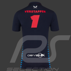 Polo Red Bull Racing F1 Team Max Verstappen Signature Bleu Nuit TM5885-190 - Homme