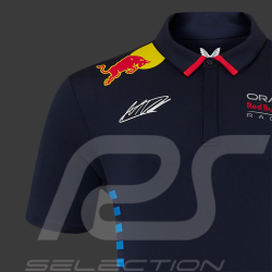 Polo Red Bull Racing F1 Team Max Verstappen Signature Bleu Nuit TM5885-190 - Homme
