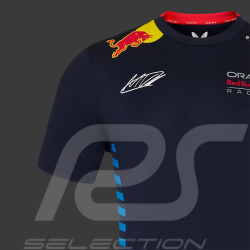 Red Bull Racing T-shirt F1 Team Max Verstappen Signature Nachthimmel TM5887-190 - Herren