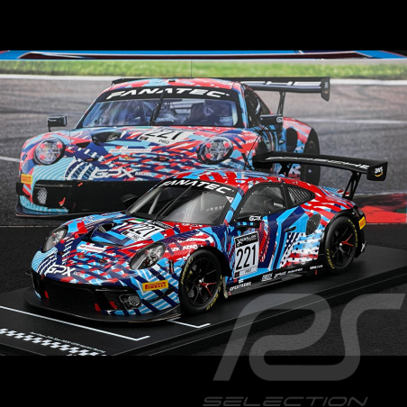 Porsche 911 GT3 R Type 992 n°221 24 Heures de Spa 2022 1/18 IxoCollection LEGT18-20221