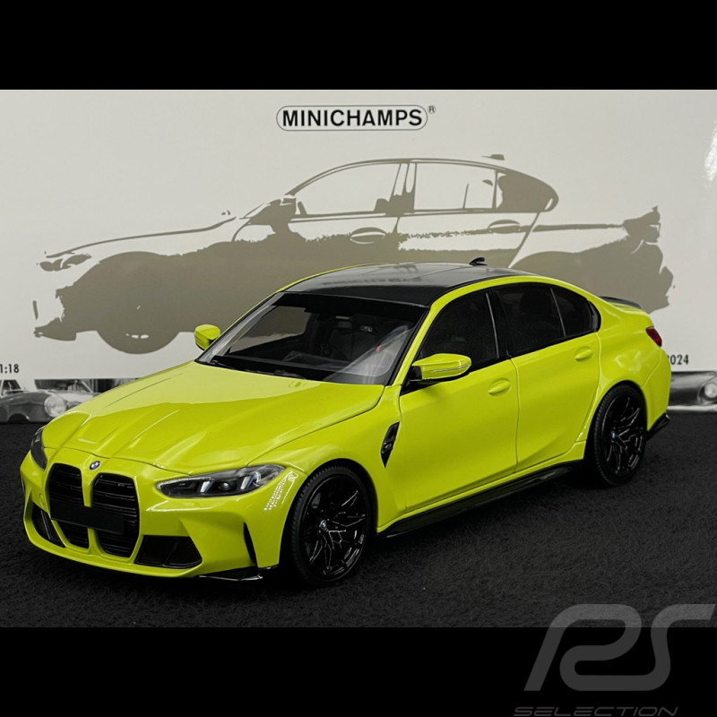 BMW M3 G80 Competition 2023 Lime 1/18 Minichamps 110020222
