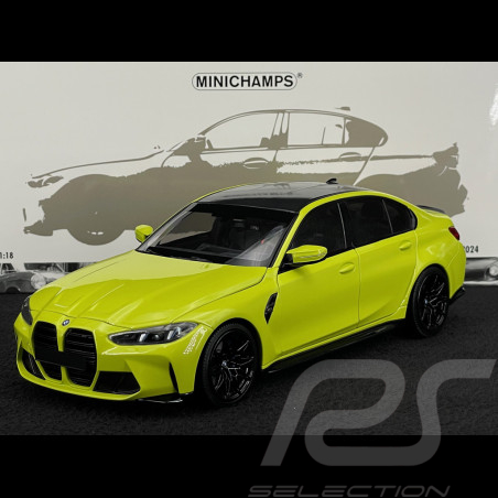 BMW M3 G80 Competition 2023 Lime 1/18 Minichamps 110020222