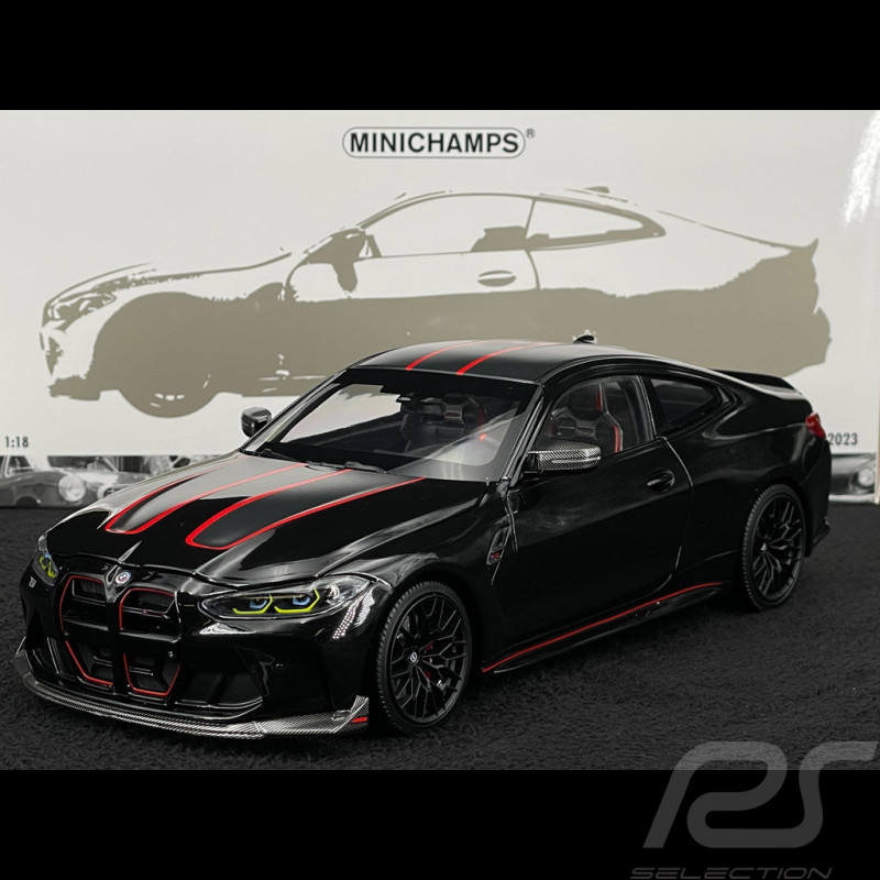 BMW M4 CSL 2023 Schwarz / Rot 1/18 Minichamps 110023021