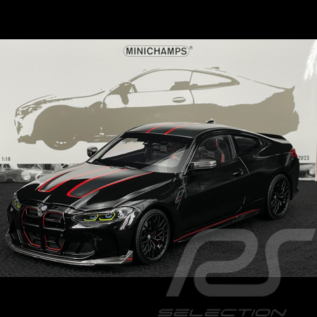 BMW M4 CSL 2023 Schwarz / Rot 1/18 Minichamps 110023021