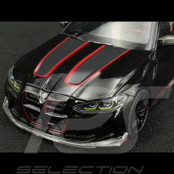 BMW M4 CSL 2023 Schwarz / Rot 1/18 Minichamps 110023021