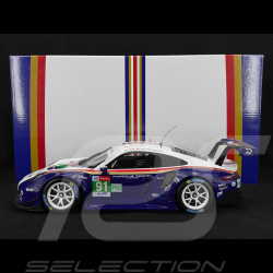 Porsche 911 RSR Typ 991 n°91 2nd LMGTE Pro 24h LeMans 2018 1/12 IxoCollection LEGT12004