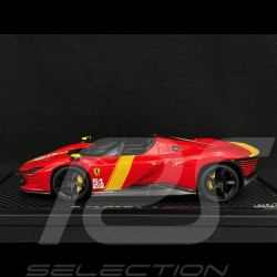Ferrari Daytona SP3 Serie Icona n° 51 Tribute 24h Le Mans 2023 Rosso Corsa / Yellow 1/18 BBR Models P18214TMLM51