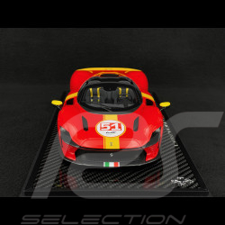 Ferrari Daytona SP3 Serie Icona n° 51 Tribut 24h Le Mans 2023 Rosso Corsa / Gelb 1/18 BBR Models P18214TMLM51