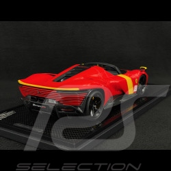 Ferrari Daytona SP3 Serie Icona n° 51 Hommage 24h Le Mans 2023 Rosso Corsa / Jaune 1/18 BBR Models P18214TMLM51