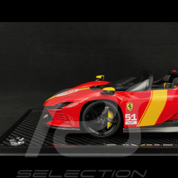 Ferrari Daytona SP3 Serie Icona n° 51 Hommage 24h Le Mans 2023 Rosso Corsa / Jaune 1/18 BBR Models P18214TMLM51