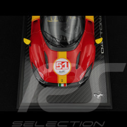 Ferrari Daytona SP3 Serie Icona n° 51 Hommage 24h Le Mans 2023 Rosso Corsa / Jaune 1/18 BBR Models P18214TMLM51