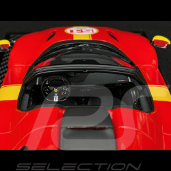 Ferrari Daytona SP3 Serie Icona n° 51 Hommage 24h Le Mans 2023 Rosso Corsa / Jaune 1/18 BBR Models P18214TMLM51