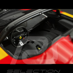 Ferrari Daytona SP3 Serie Icona n° 51 Hommage 24h Le Mans 2023 Rosso Corsa / Jaune 1/18 BBR Models P18214TMLM51