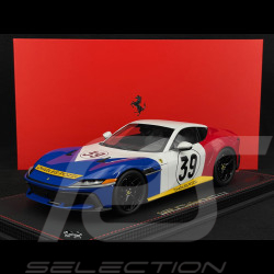 Ferrari 12Cilindri Coupe n° 39 Hommage 24h Le Mans 1972 Bleu / Blanc / Rouge 1/18 BBR Models P18248LM