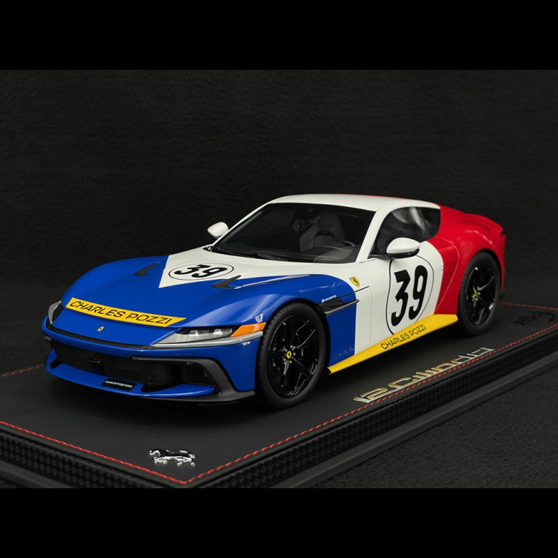 Ferrari 12Cilindri Coupe n° 39 Tribute 24h Le Mans 1972 Blue