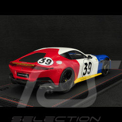 Ferrari 12Cilindri Coupe n° 39 Tribute 24h Le Mans 1972 Blue / White / Red 1/18 BBR Models P18248LM