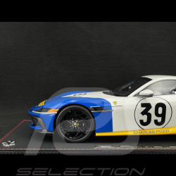 Ferrari 12Cilindri Coupe n° 39 Hommage 24h Le Mans 1972 Bleu / Blanc / Rouge 1/18 BBR Models P18248LM