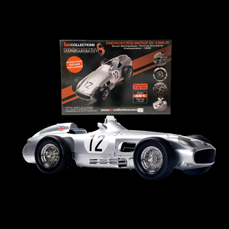 637Z Kit WM Mercedes-Benz W196 F1 GP 1954 Argenté 1:43 Flèche D'Argent