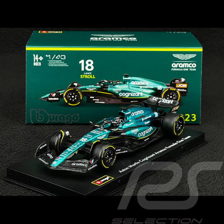 Lance Stroll Aston Martin AMR23 n° 18 2023 F1 1/43 Bburago B18-38091S