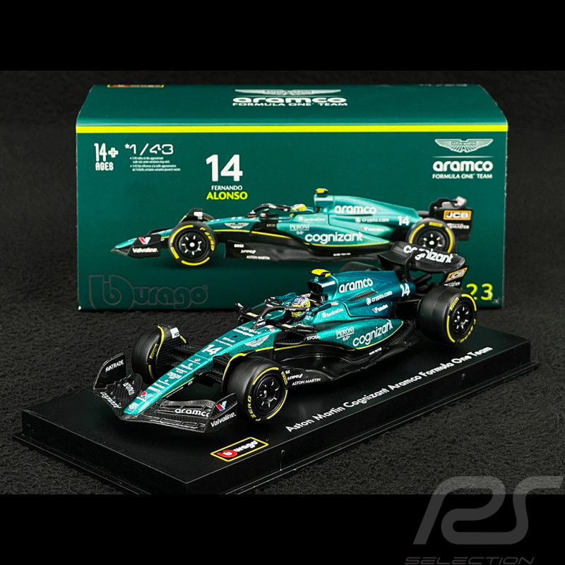 Fernando Alonso Aston Martin AMR23 n° 14 2023 F1 1/43 Bburago B18-38091A