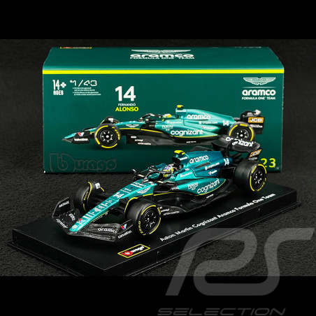 Fernando Alonso Aston Martin AMR23 n° 14 2023 F1 1/43 Bburago B18-38091A