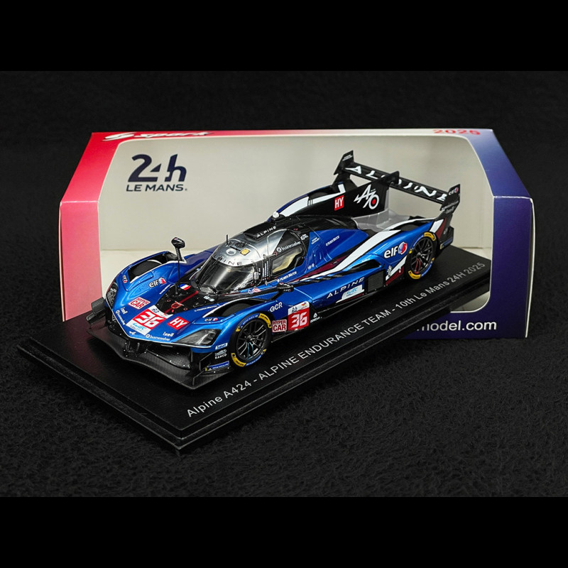 ミニカー Alpine A424 9th Le Mans 24H 2025 alpine-a424-ndeg-36-10th-24h-