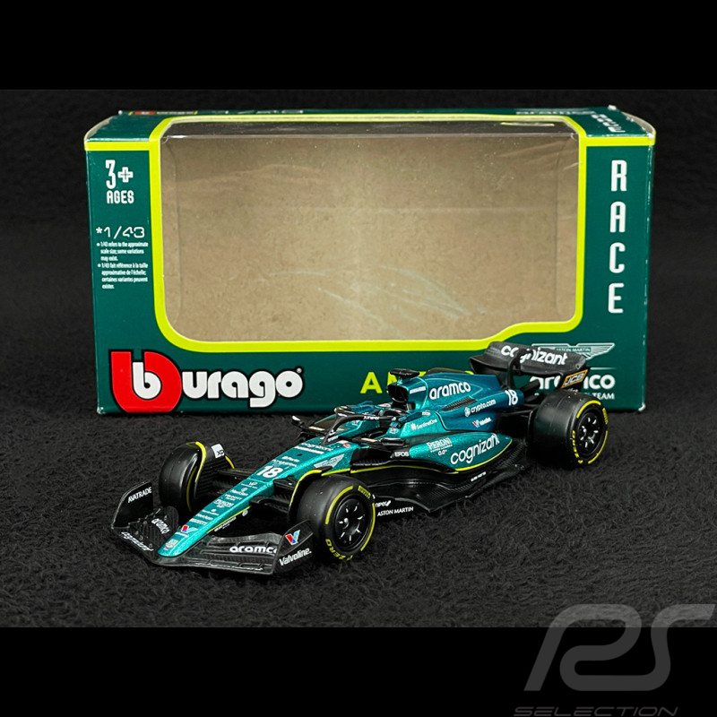 Lance Stroll Aston Martin AMR23 n° 18 2023 F1 1/43 Bburago B18-38190S