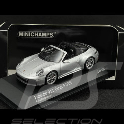 Porsche 911 Targa 4 GTS Type 992.2 2024 GT Silver Metallic 1/43 Minichamps 410064141
