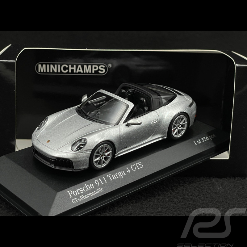 Porsche 911 Targa 4 GTS Type 992.2 2024 Argent GT Métallique 1/43 Minichamps 410064141
