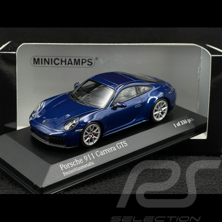 Porsche 911 Carrera GTS Type 992.2 2024 Bleu Gentiane Métallique 1/43 Minichamps 410064121