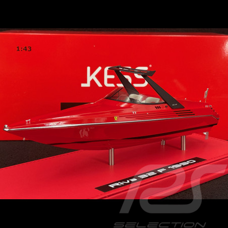 Motorboot Riva Motoscafo 32 Ferrari 1990 24cm Rot 1/43 Kess KE43065000