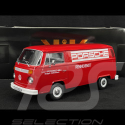 Volkswagen Combi T2B Porsche Renndienst Stuttgart Zuffenhausen 1972 Red 1/18 KK Scale KKDC181412