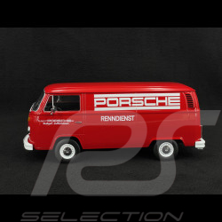 Volkswagen Combi T2B Porsche Renndienst Stuttgart Zuffenhausen 1972 Red 1/18 KK Scale KKDC181412