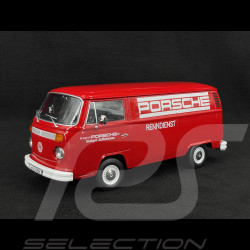 Volkswagen Combi T2B Porsche Renndienst Stuttgart Zuffenhausen 1972 Red 1/18 KK Scale KKDC181412