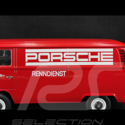 Volkswagen Combi T2B Porsche Renndienst Stuttgart Zuffenhausen 1972 Rouge 1/18 KK Scale KKDC181412