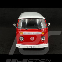 Volkswagen Combi T2B Bus Porsche Renndienst Stuttgart Zuffenhausen 1972 Rot / Weiß Fuschs Felgen  1/18 KK Scale KKDC181364F